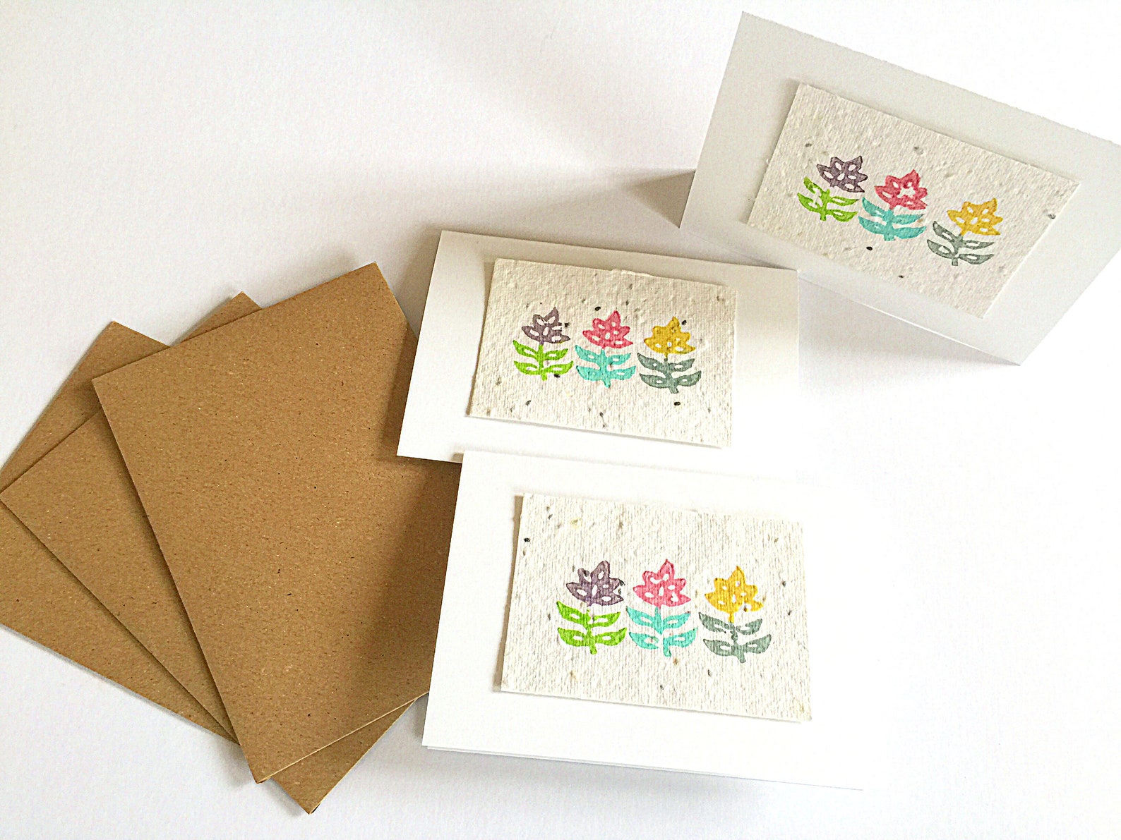 3 plantable wildflower seed cards UK, seeded panel, birthdays, wood