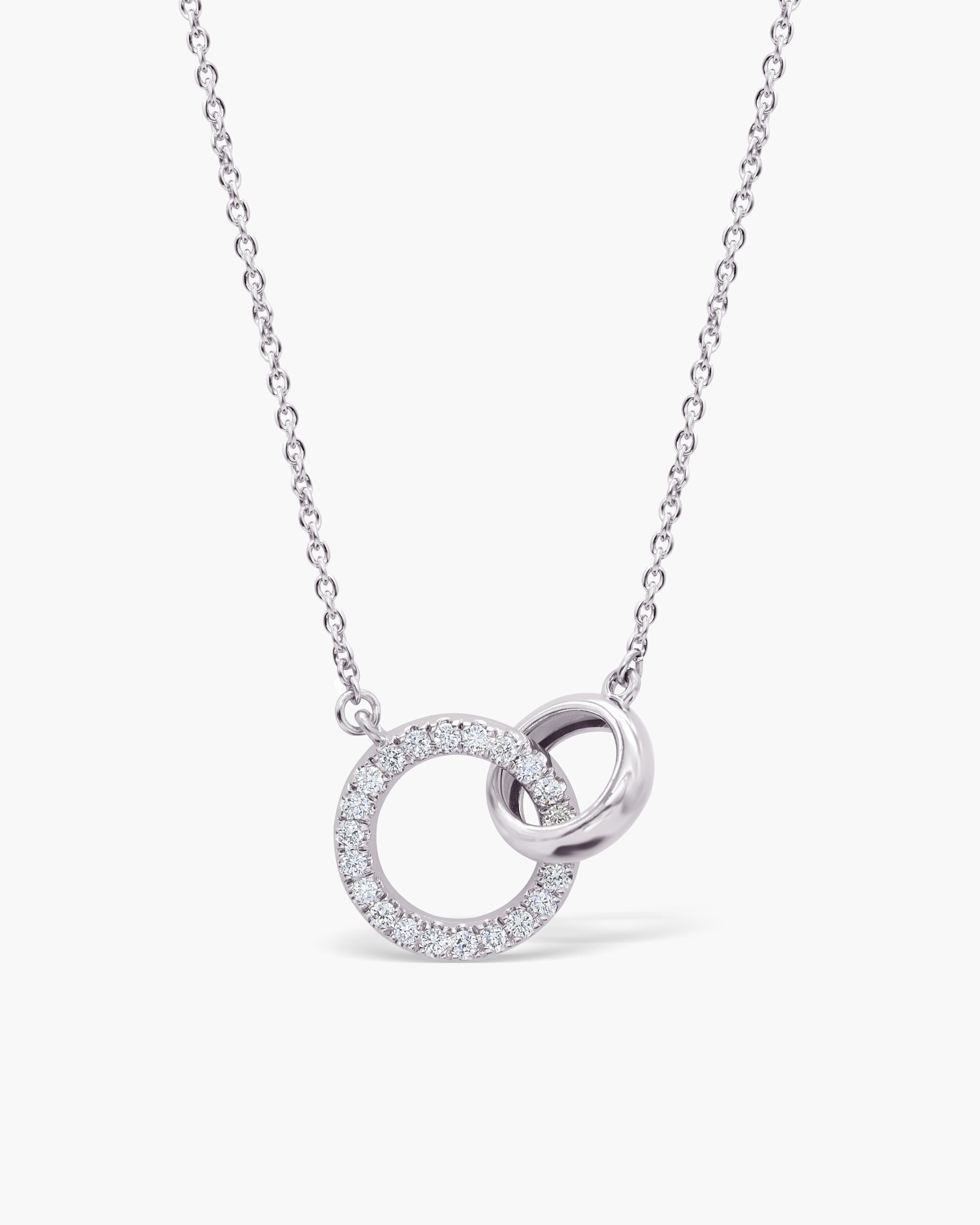 Eternity Circle Halskette Zwei Ton zierliche Halskette Etsy.de