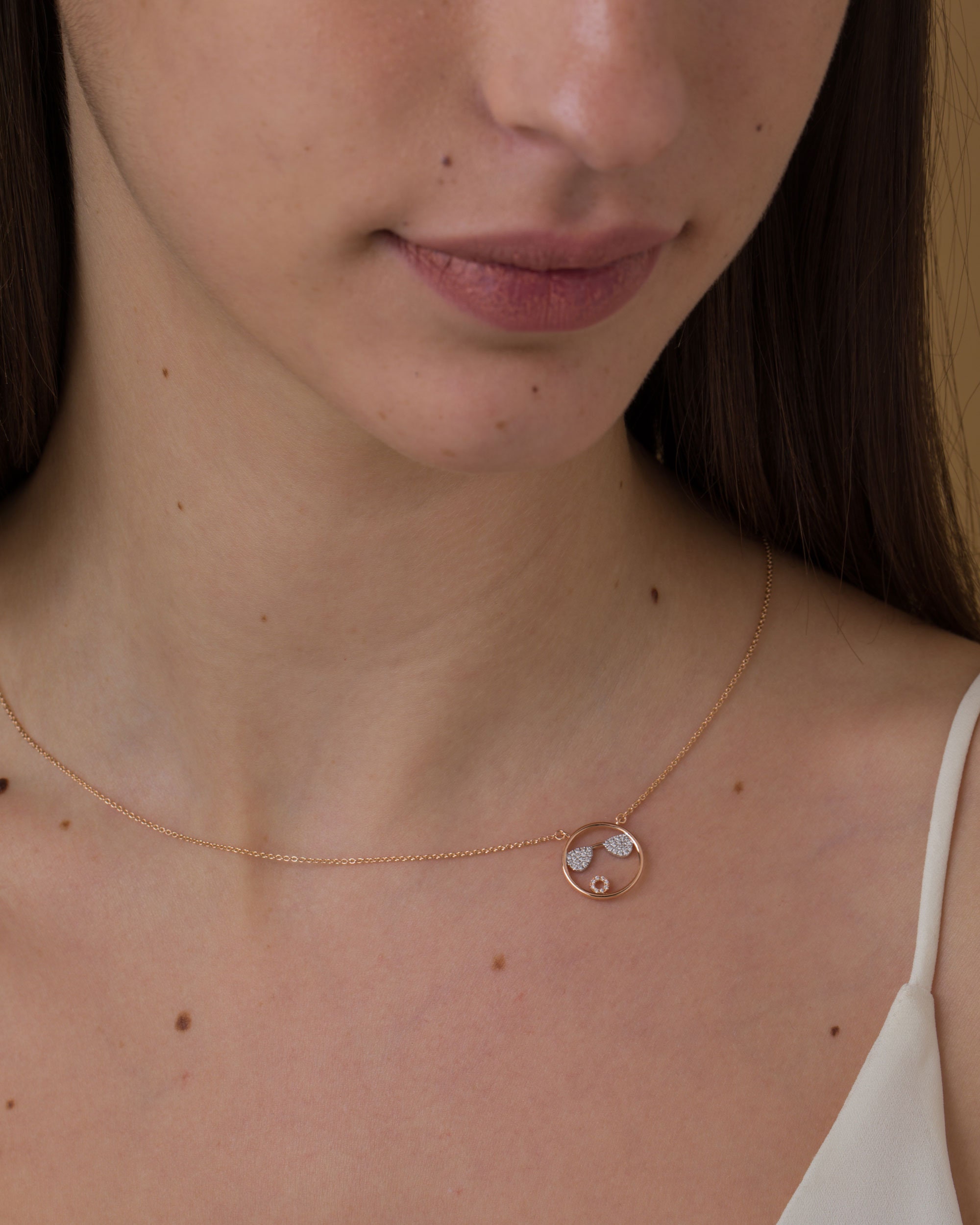 Cool emoji Necklace Gold necklace Gold Plated Necklace Etsy