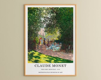 Claude Monet Print | Monet Wall Art, Museum Prints, Exhibition Poster, Monet Exhibition Art, Vintage Wall Art, Home Decor,