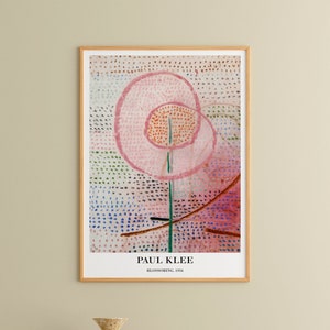 Paul Klee Poster - Blossoming Art Print , Paul Klee Prints, Paul Klee Wall Art, Klee Exhibition Prints, Modern Home Decor, Flower Art