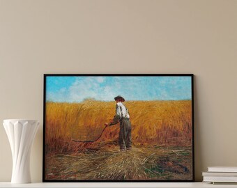 Classic Painting | Vintage Print, Housewarming Gift Idea, Winslow Homer, The Veteran in a New Field, Wall Art, Home Decor,Vintage Wall Decor