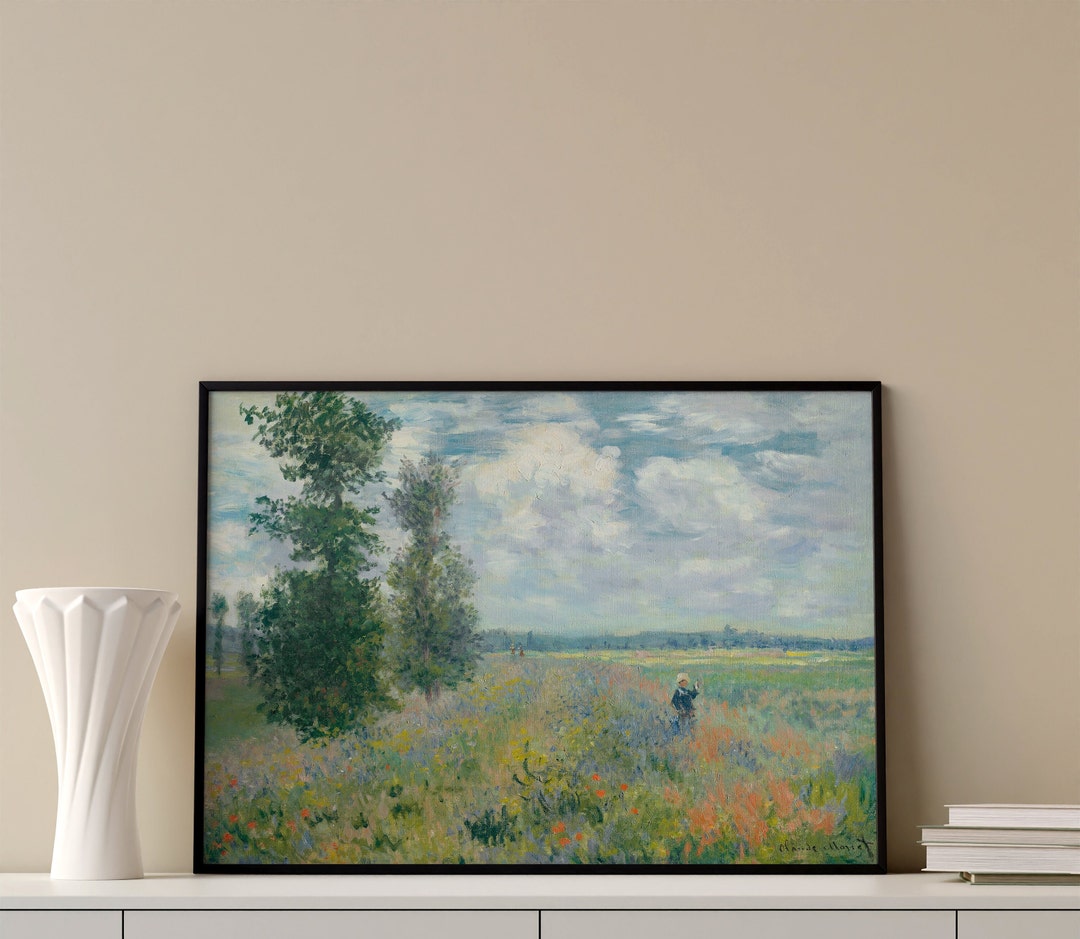 Claude Monet Art | Wall Art, the Poppy Field Near Argenteuil ...