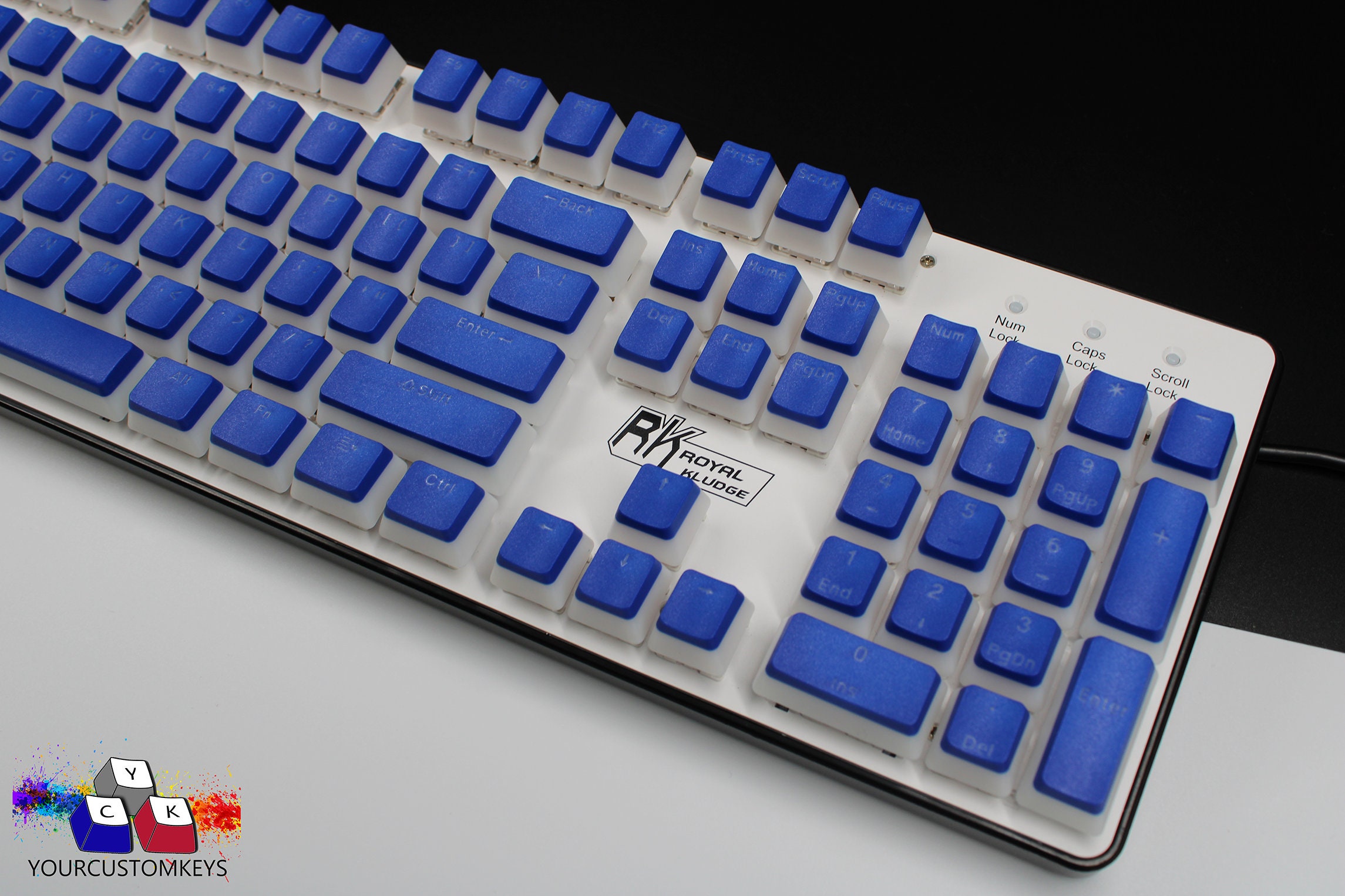 Dark Blue Pudding Keycap Set ANSI Keycap Set PBT Double Shot Etsy Canada