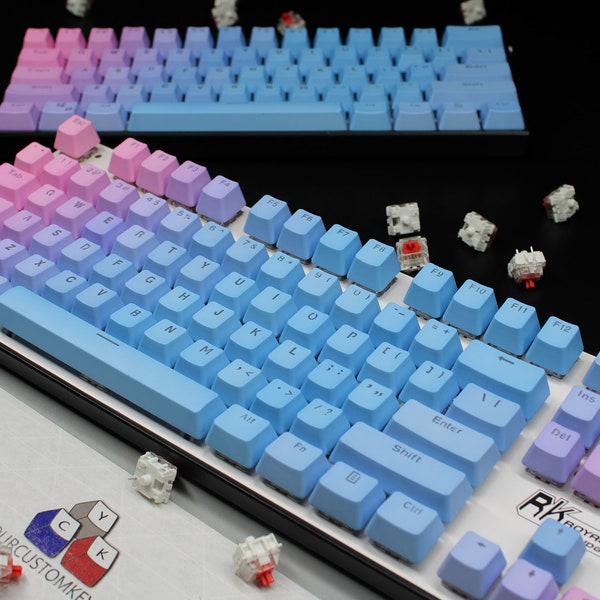 Purple Faded Keycaps Etsy