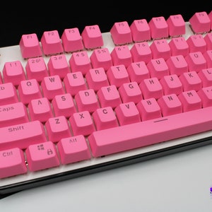 Set di keycap ANSI rosa PBT Double Shot Premium Keycap Set completi-OEM Profile-104 Key Caps-1 Opzioni di colore-2 Opzione colore immagine 1