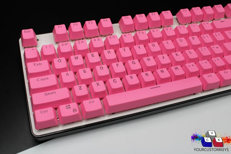 Set di keycap ANSI rosa PBT Double Shot Premium Keycap Set completi-OEM Profile-104 Key Caps-1 Opzioni di colore-2 Opzione colore immagine 1