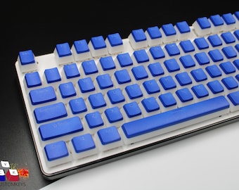 Donkerblauwe Pudding Keycap Set ANSI Keycap Set PBT Double Shot Premium Keycap Complete Sets-OEM Profile-104 Key Caps- Dye Keycaps