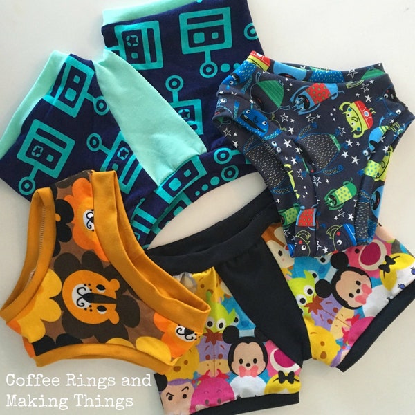 W&W Speedy Pants (Boxers and Briefs) Digital Downloadable Sewing Pattern (6-12m - Age 12)