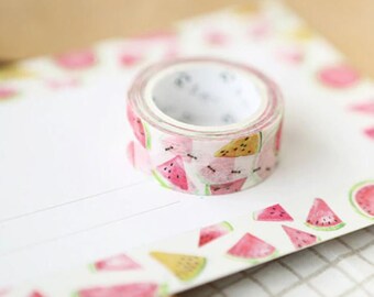 Washi Tape, Obst Washi Tape, Wassermelone Washi Tape, Sommer Washi Tape, Sommer Frühlingsdekoration, Sommer Scrapbook, bunte Bürosachen