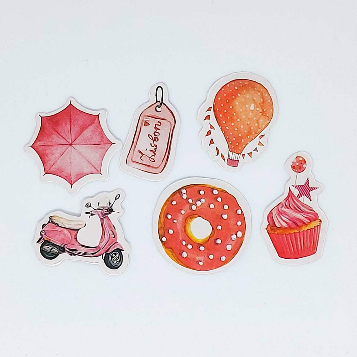 46 Pieces Sticker Set Cute Scrapbook Stickers Scrapbook Etsy