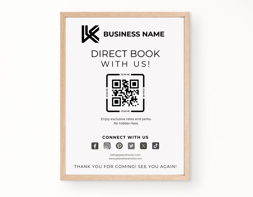 Direct Booking Sign Direct Booking Sign, Airbnb Host Template (canva Editable) - Etsy