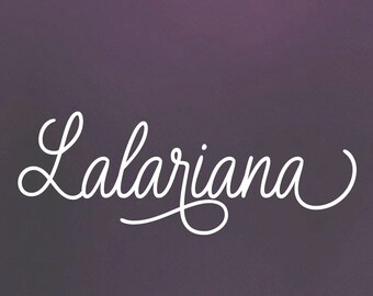 Lalariana Font: Monoline Script with Swashes (OTF, TTF)