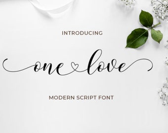 Connecting Heart Font Etsy