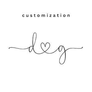 Iniciales en minúscula personalizadas con corazón en archivos pdf,svg,png,jpg, iniciales con corazón conectado, iniciales cursivas para tatuajes, iniciales de boda