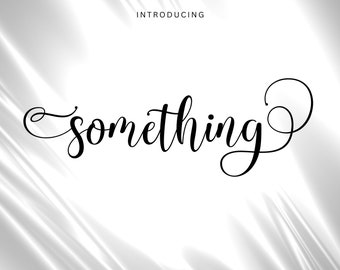 Dancing Tails Font: Hand-Lettered Swash Font (OTF, TTF)