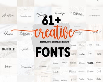 61+ Wedding Laser Font Bundle, Tail Fonts, , Connected Script Fonts, Laser Cut Lettering, Lightburn Cricut Font, Wood Cutting Font