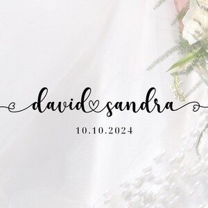 Fonte de caligrafia Daisy Garden, Fonte para Cricut, Fontes de casamento, Fonte com caudas, Fonte com traços de coração, Fonte com corações conectados