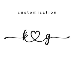 Iniciais minúsculas personalizadas com arquivos de coração pdf,svg,png,jpg, iniciais com coração de conexão, iniciais cursivas para tatuagem, iniciais de casamento 2