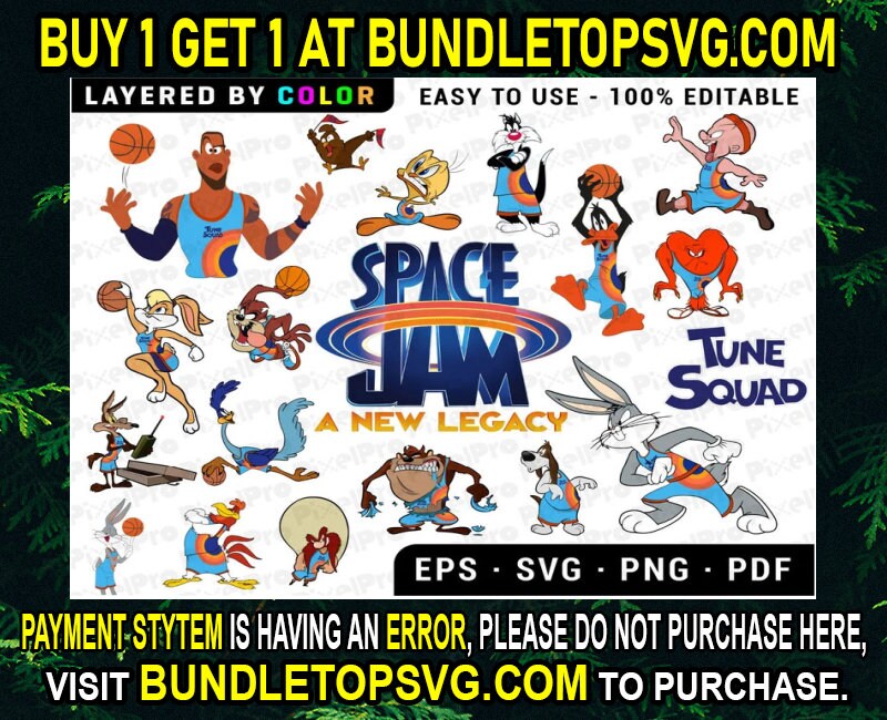 Space Jam 2 Svg Bundle Space Jam Space Jam 2 Spacejam Etsy