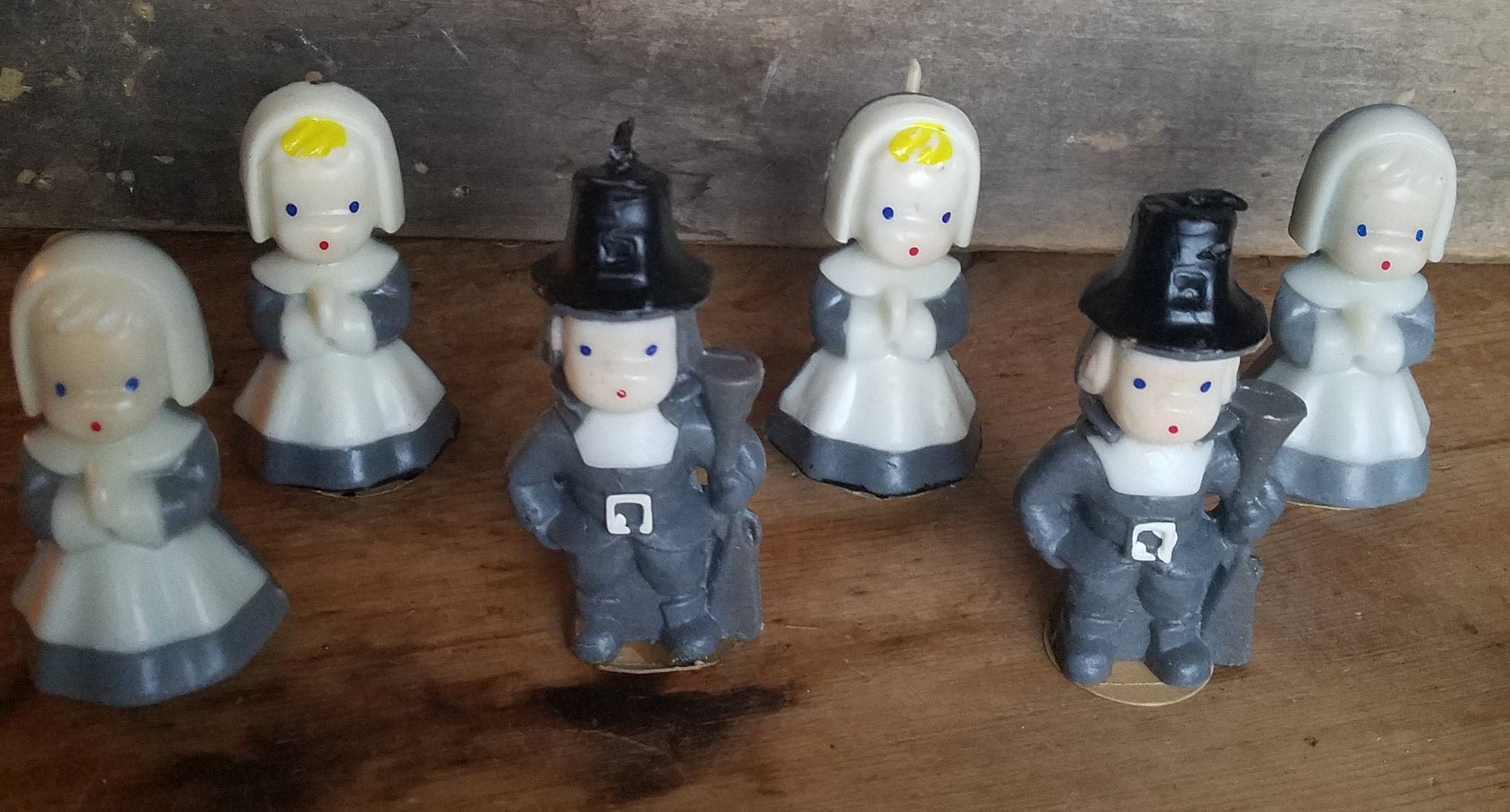 Vintage Gurley Pilgrim Candles set of 6 Etsy