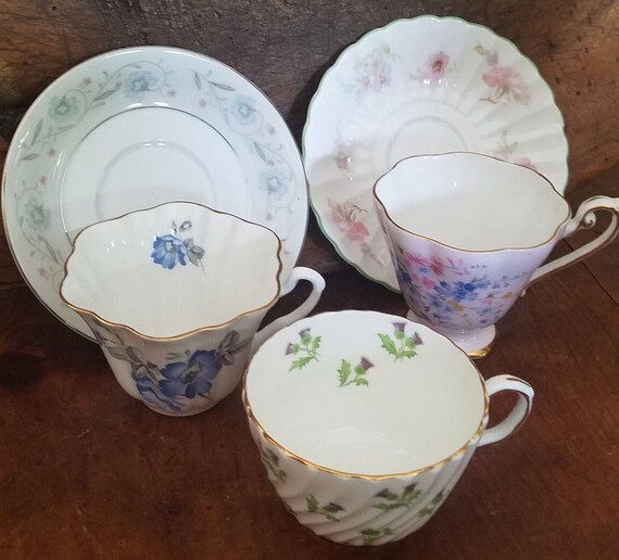 Vintage Tea Cups and Saucers Etsy