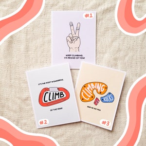 Escalade/bloc Cartes de vœux | carte d'encouragement, carte de voeux, cartes, papeterie