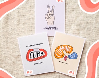 Climbing/Bouldering Greeting Cards | encouragement card, greeting card, cards, stationery