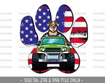 Off road Dog Adventures PNG and JPG Sublimation digital download