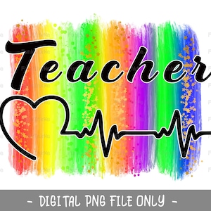 Teacher Life PNG Sublimatie digitale download