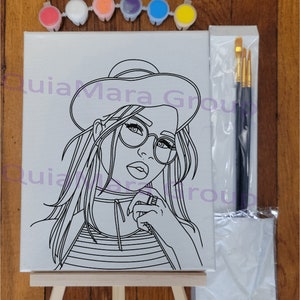 I&#39;m Thinking Canvas Painting Kit