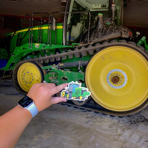 John Deere Trac Tractor Sticker Decal Etsy