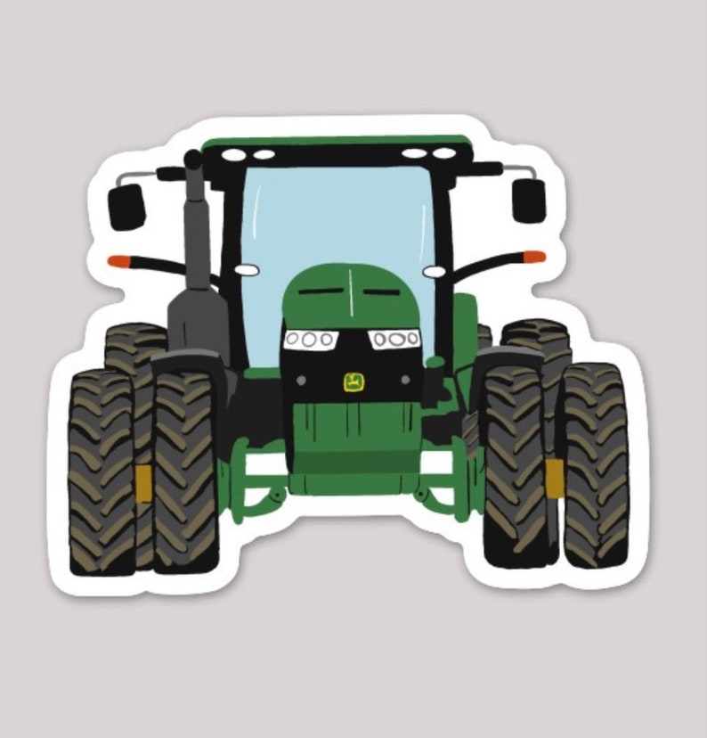de pegatina de John Deere Tractor Etsy España