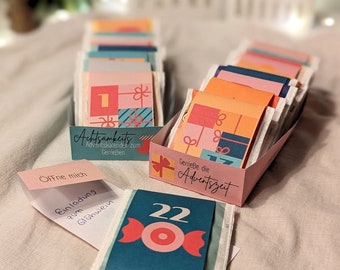 Calendario de adviento de té personalizado con una banda imprimible y para hacer tú mismo - ¡Hazlo tú mismo a última hora!