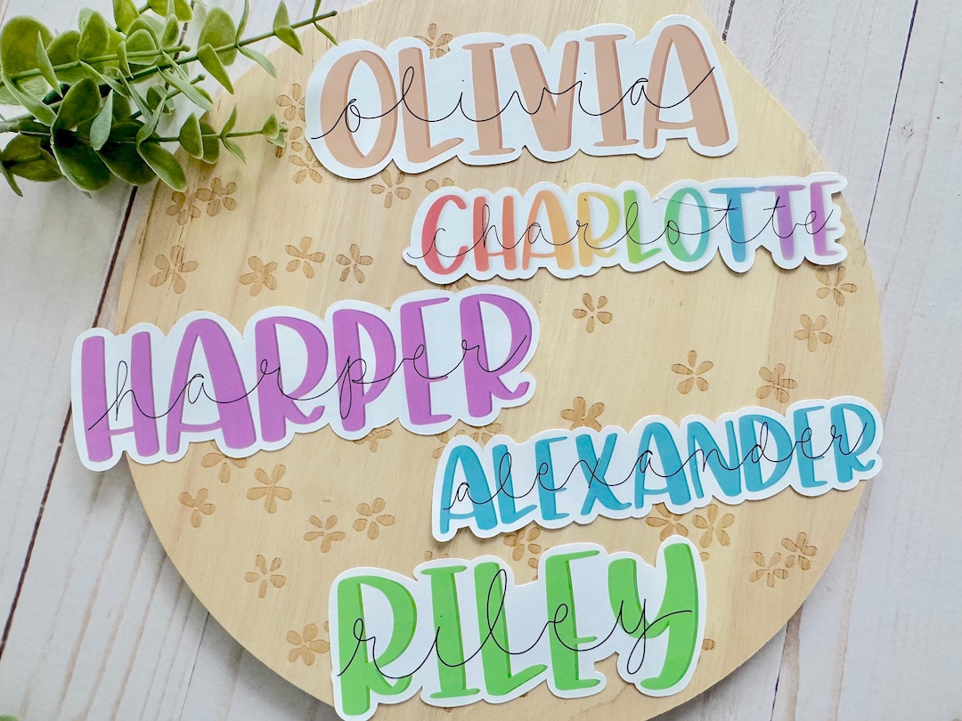 Custom Name Stickers | Personalized Name Sticker | Custom Vinyl ...