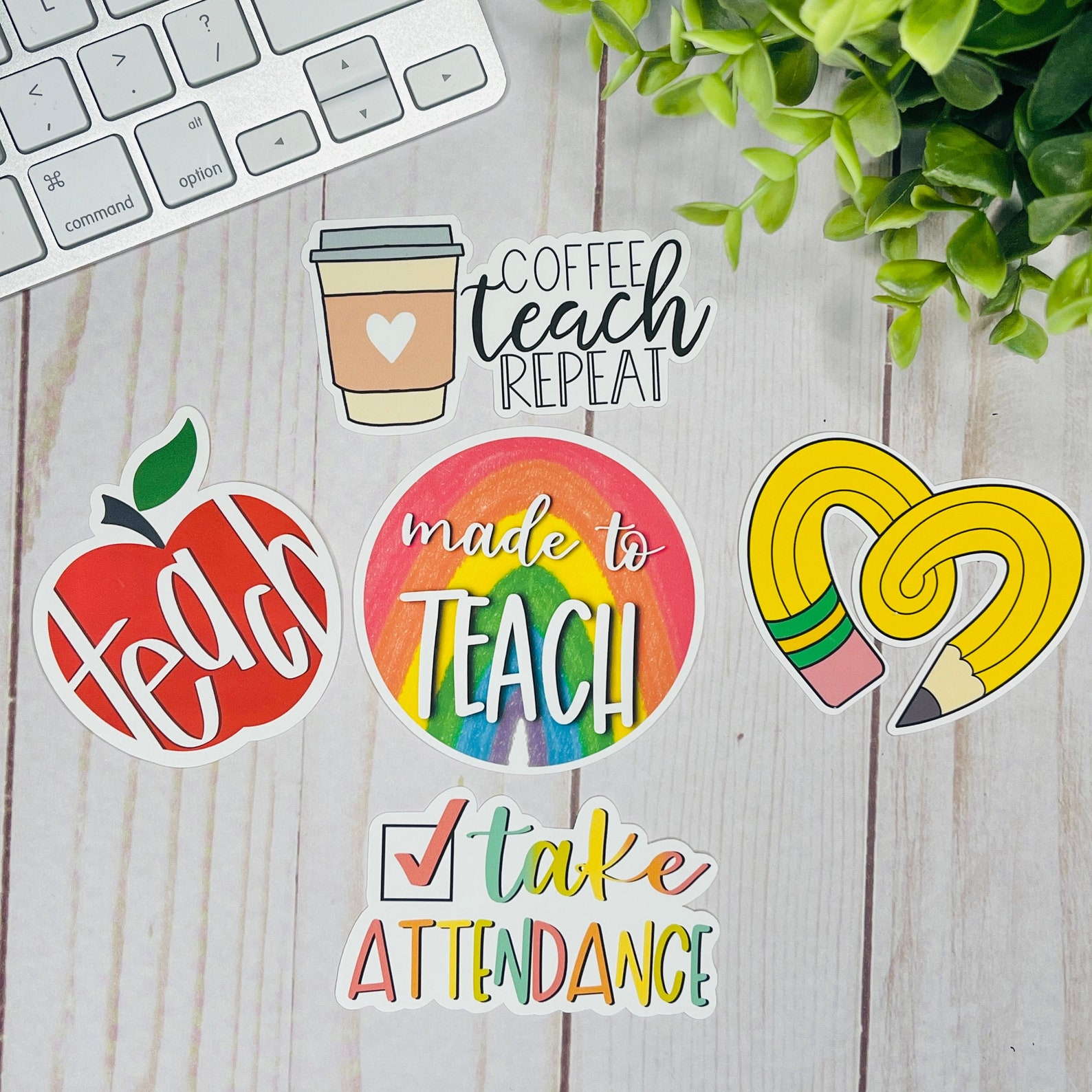 Teacher Sticker Pack Educator Decals Teacher Gift Etsy