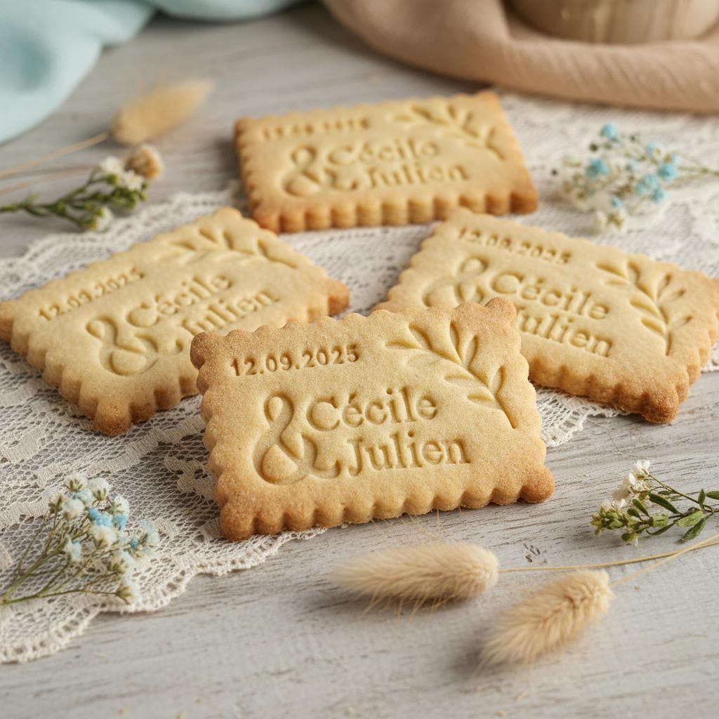 Emporte-pièce mariage personnalisé pour biscuits bohèmes