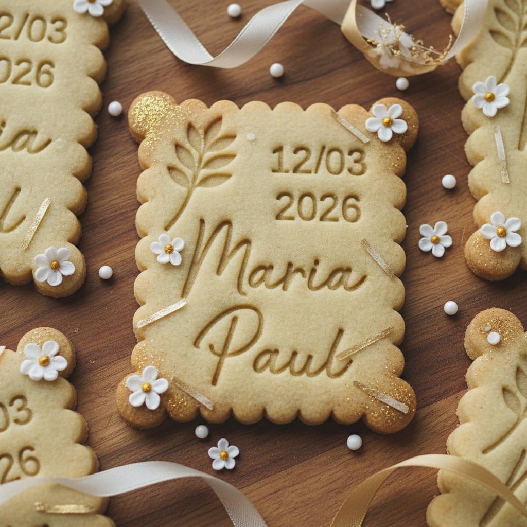 Emporte-pièce personnalisé pour mariage – biscuits uniques Emporte-pièce personnalisé pour mariage – biscuits uniques