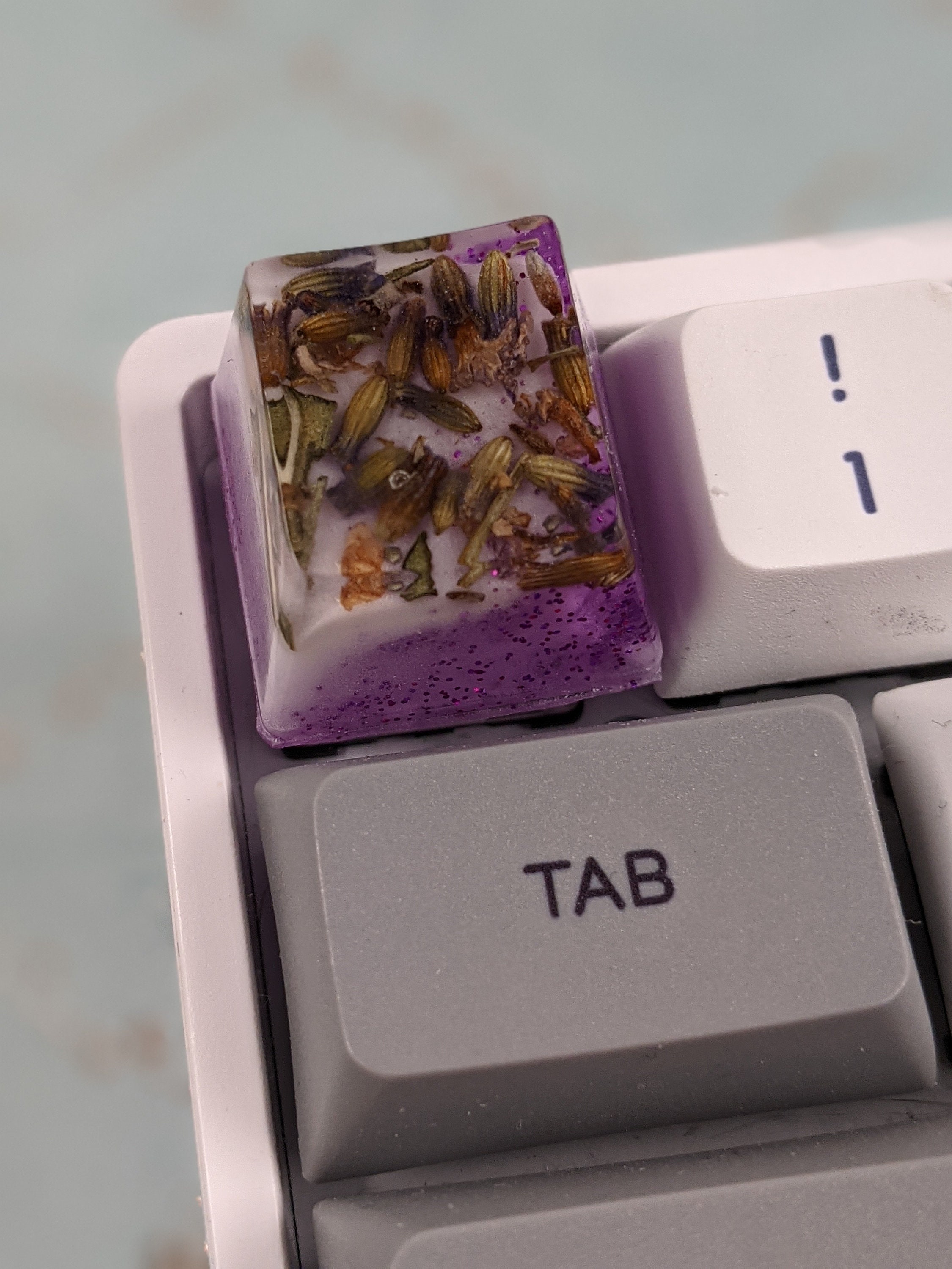 Superb Decorative Computer Keyboard Key With Lavender Flower Etsy Canada