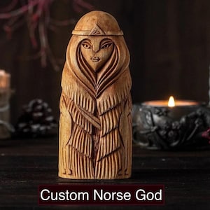 Custom Norse God statue: Norse Gods, Goddess statue, Norse goddess statue, viking statue, pagan altar, Asatru, norse gods