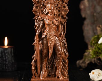 Sonneillon Demon statue, Sonneillon Goddess, witchcraft goddess, demonology figure, Goetia demon, pagan altar, pagan statue