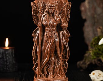 Verrine Demon statue, Verrine Goddess, witchcraft goddess, demonology figure, Goetia demon, pagan altar, pagan statue