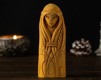 Frigg statue, Frigg Norse goddess, Frigg Goddess, norse pagan, norse gods, pagan altar