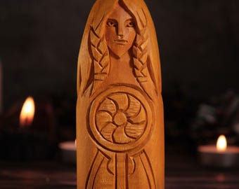Thrud Norse Goddess, Thrud Norse Goddess, goddess statue, viking statue, norse gods, norse pagan, norse goddess