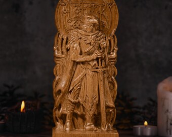 Camio Goetia Demon, Camio President statue, Camio President Goetia, Demonology figure, Goetia demon, pagan altar, pagan statue