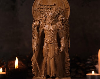 Bune Duke Demon, Bune Duke statue, Bune Duke Goetia, Demonology figure, Goetia demon, pagan altar, pagan statue