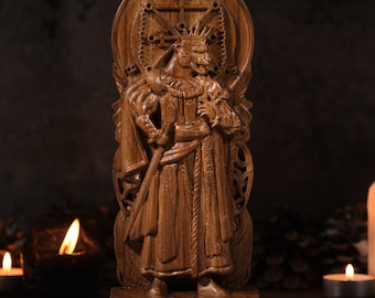 Ose President Demon, Ose President statue, Ose Goetia President, Demonology figure, Goetia demon, pagan altar, pagan statue