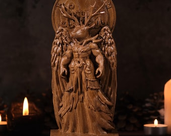 Furfur Goetia Demon, Furfur occult statue, Demonology figure, Goetia demon, pagan altar, pagan statue