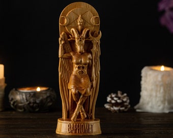 Baphomet Demon statue, Satan Symbol, satanic Demon, demonology statue, Devil statue, occultism statue, gnostic idol, pagan religion