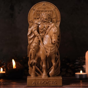 Alloces Duke Demon, Alloces Duke statue, Alloces Duke Goetia, Demonology figure, Goetia demon, pagan altar, pagan statue